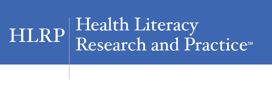 health literacy in Research and Practice Journal Logo